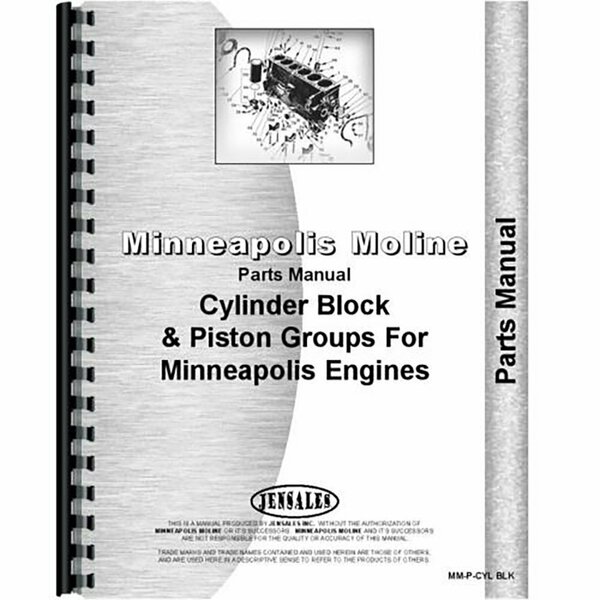 Aftermarket New Parts Manual for Minneapolis Moline Engine Tractor RAP79740